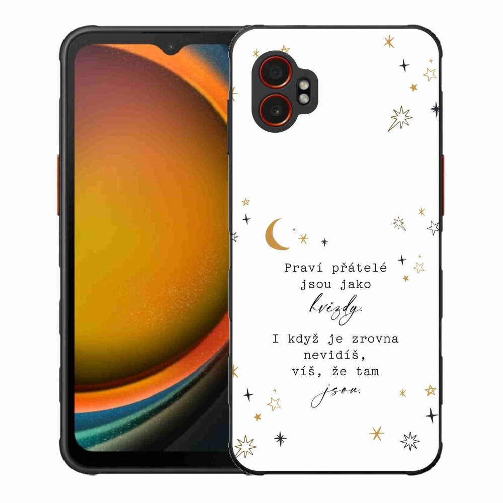 Gelový kryt mmCase na Samsung Galaxy Xcover 7 Pro - citát 6 bílé pozadí