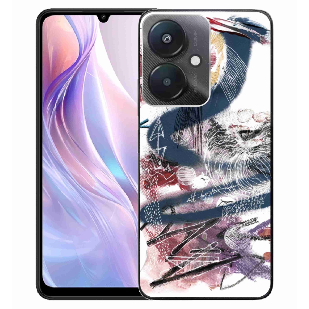 Gelový kryt mmCase na Xiaomi Redmi 13C 5G - abstraktní motiv 28
