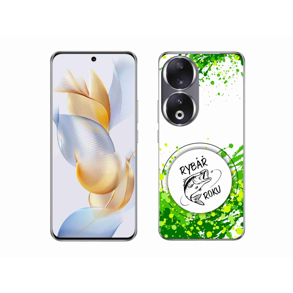 Gelový kryt mmCase na Honor 90 - rybář roku bílé pozadí