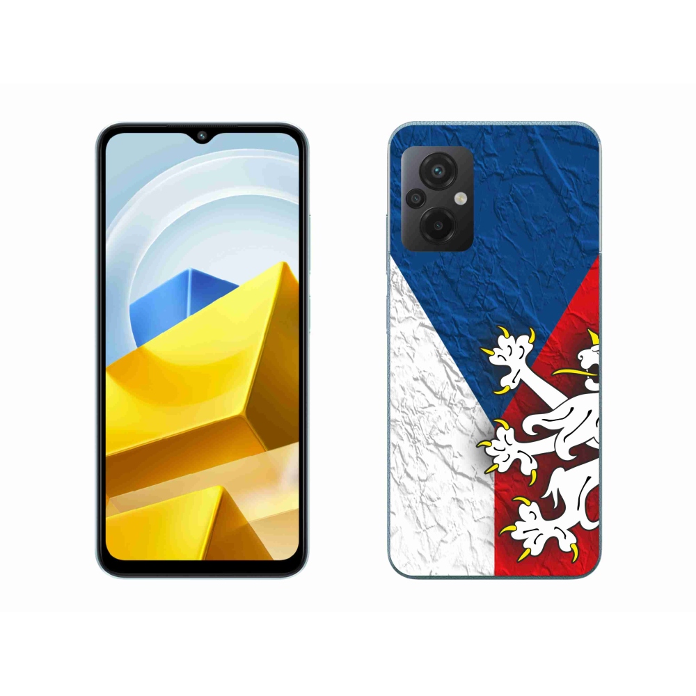 Gelový kryt mmCase na Xiaomi Poco M5 4G - česká vlajka 1