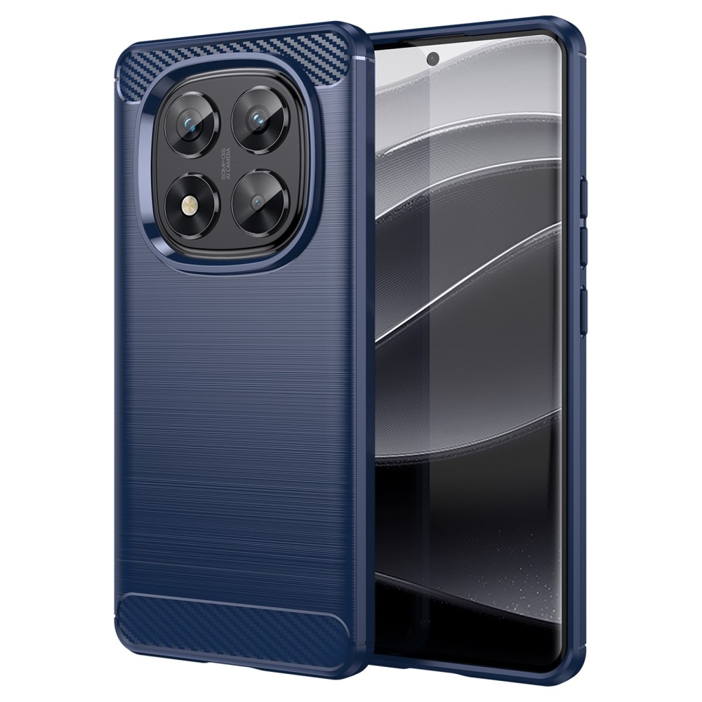 Carbon odolný gelový obal na Xiaomi Redmi Note 14 Pro 5G/Poco X7 5G - modrý