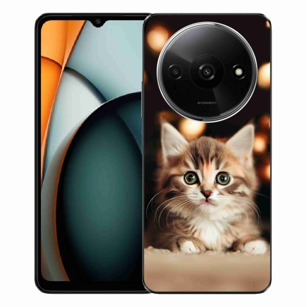 Gelový kryt mmCase na Xiaomi Redmi A3 - roztomilé kotě 2