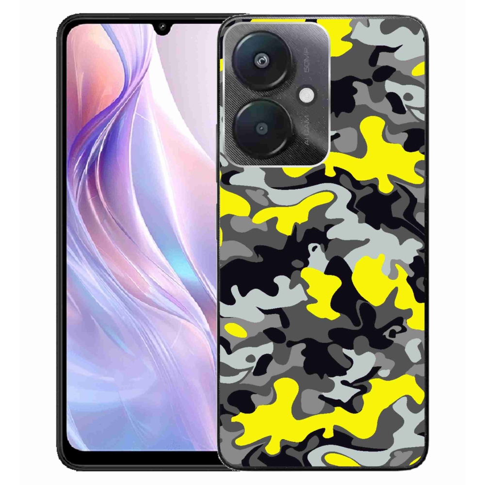Gelový kryt mmCase na Xiaomi Redmi 13C 5G - maskáčový vzor 6