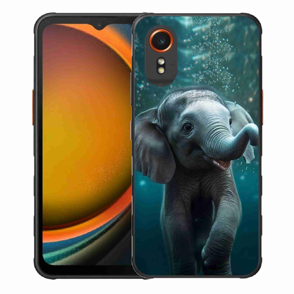 Gelový kryt mmCase na Samsung Galaxy Xcover 7 - slůně pod vodou