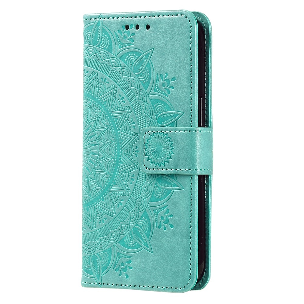 Mandala knížkové pouzdro na Samsung Galaxy A26 5G - modrozelené