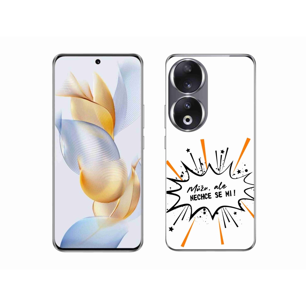 Gelový kryt mmCase na Honor 90 - vtipný text 11 bílé pozadí