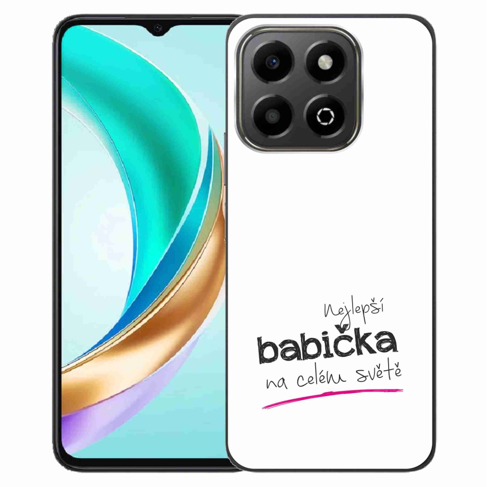 Gelový kryt mmCase na Honor X6b - nejlepší babička 4 bílé pozadí