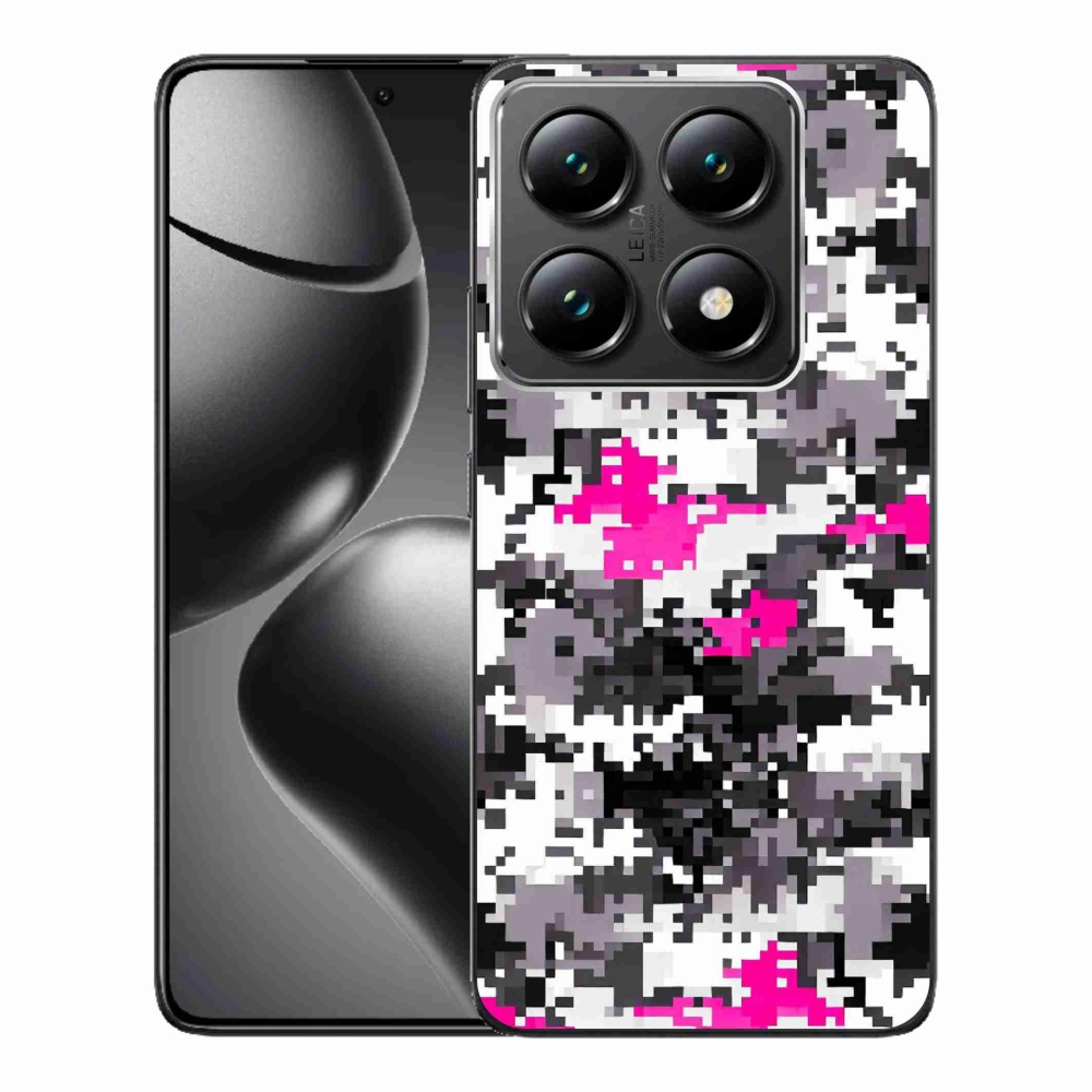 Gelový kryt mmCase na Xiaomi 14T Pro - maskáčový vzor 4