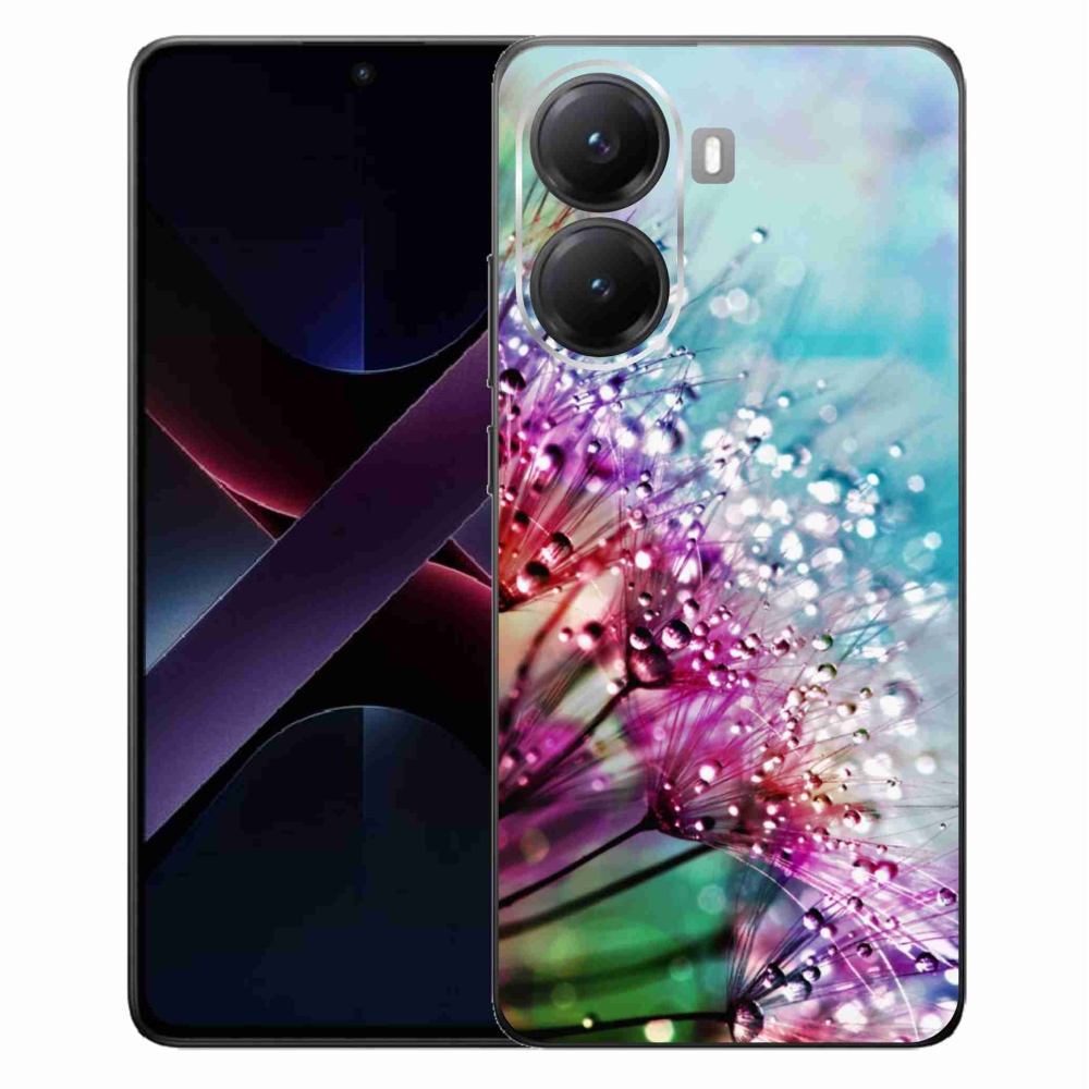 Gelový kryt mmCase na Xiaomi Poco X7 Pro 5G - barevné květy