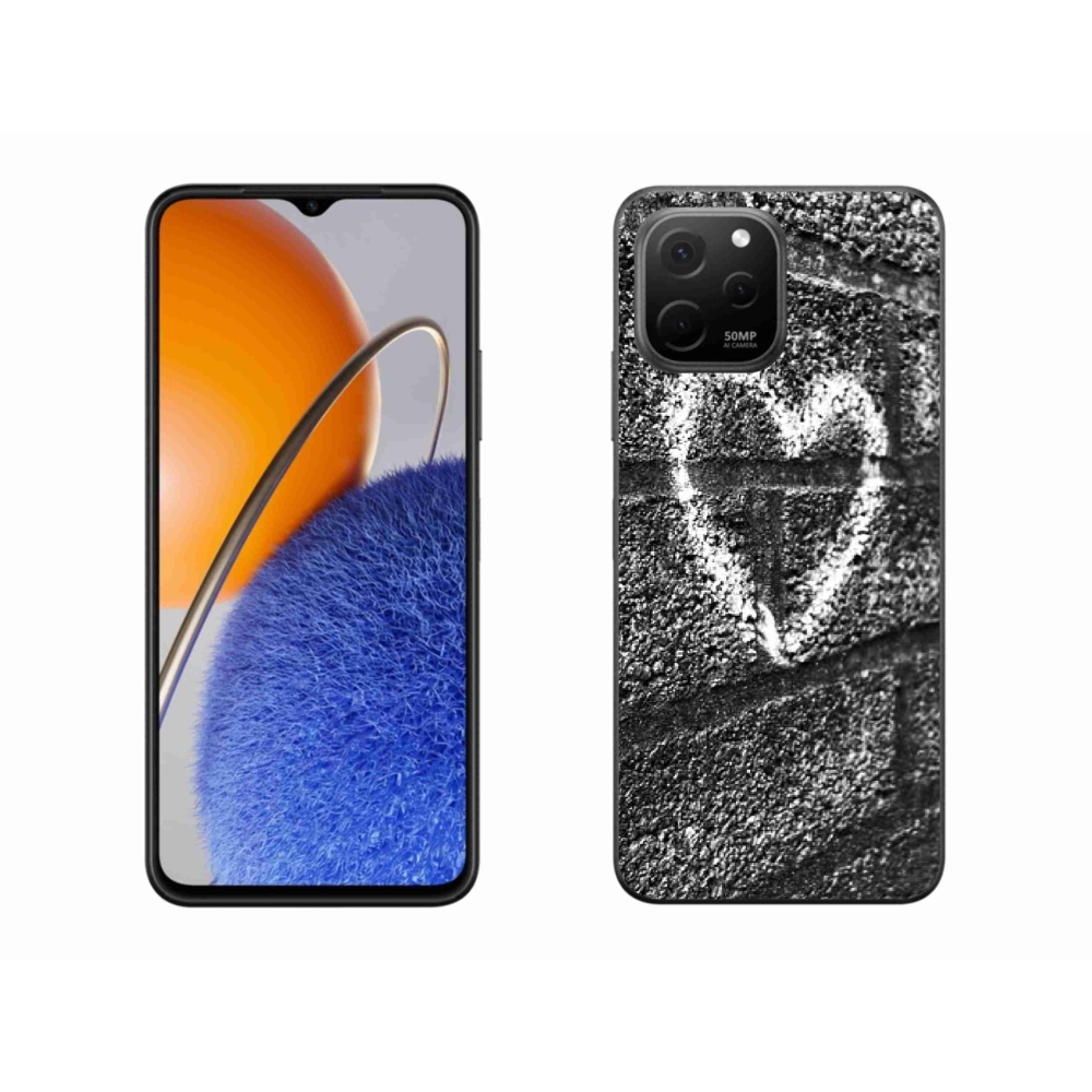 Gelový kryt mmCase na Huawei Nova Y61 - srdce na zdi
