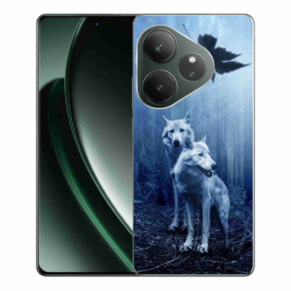 Gelový kryt mmCase na Realme GT 6 5G/GT 6T 5G - vlci v lese