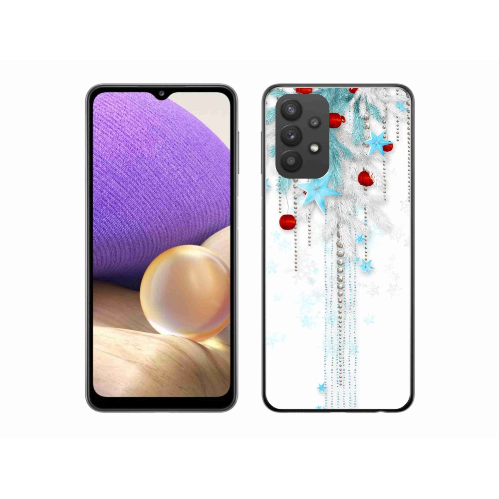 Gelový kryt mmCase na Samsung Galaxy A32 5G - vánoční ozdoby