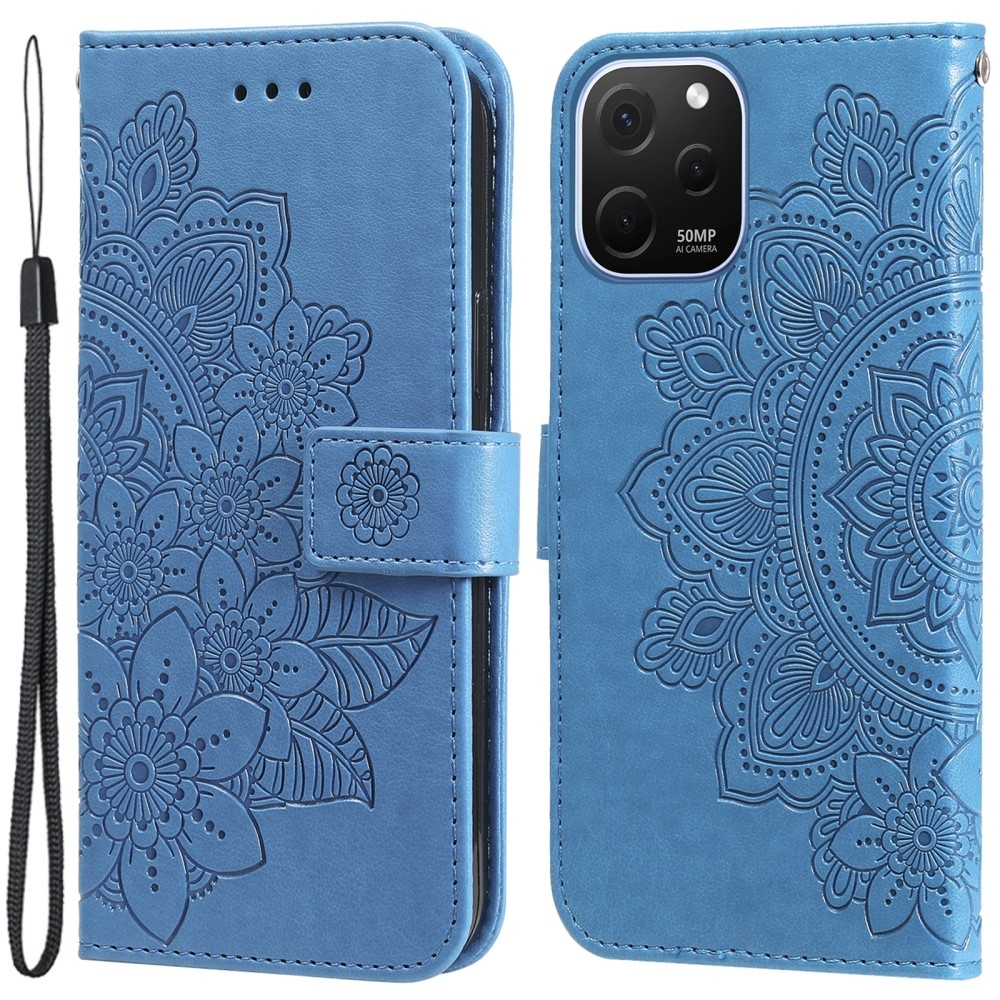 Mandala knížkové pouzdro na Huawei Nova Y61 - modré
