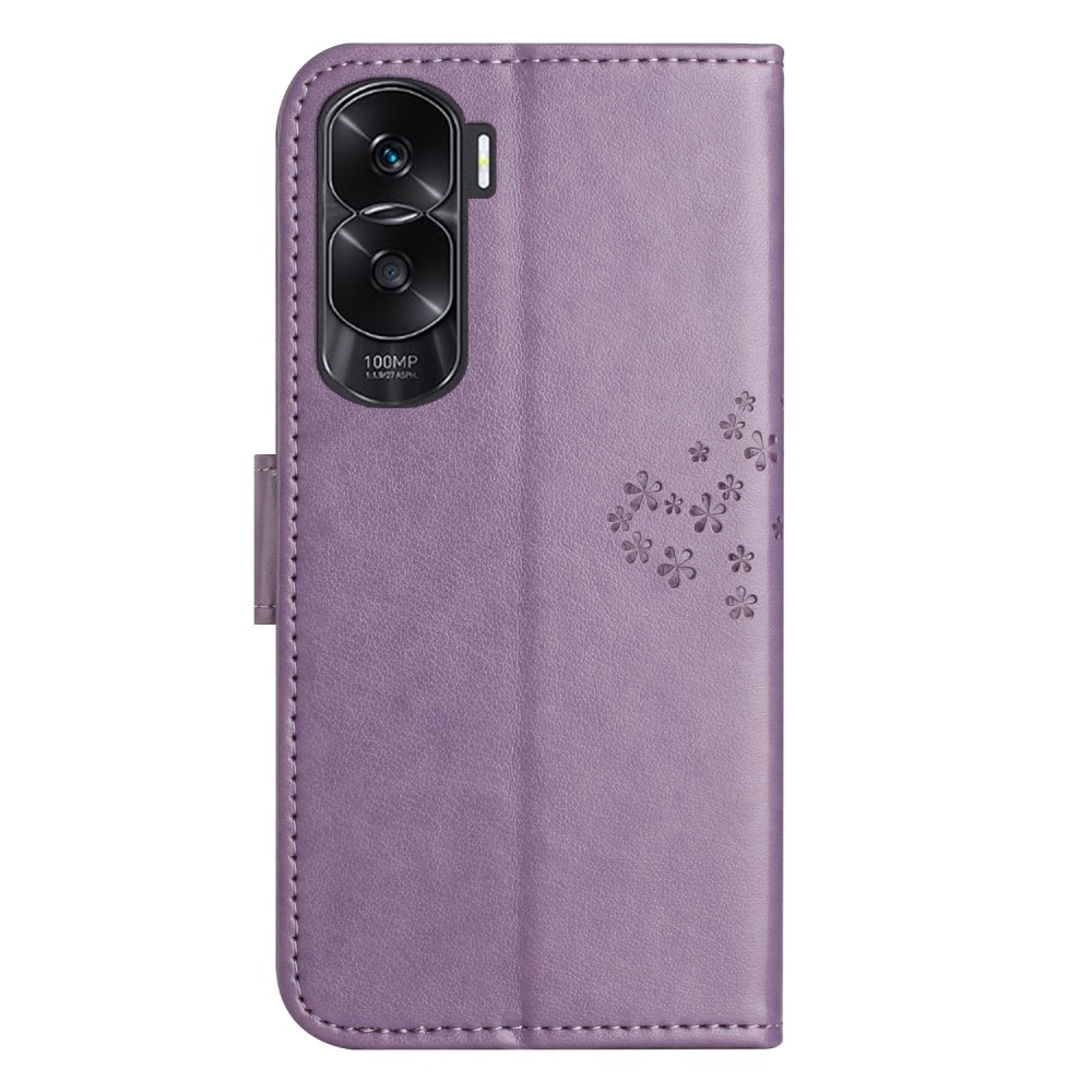 Tree knížkové pouzdro na Honor 90 Lite - světlefialové