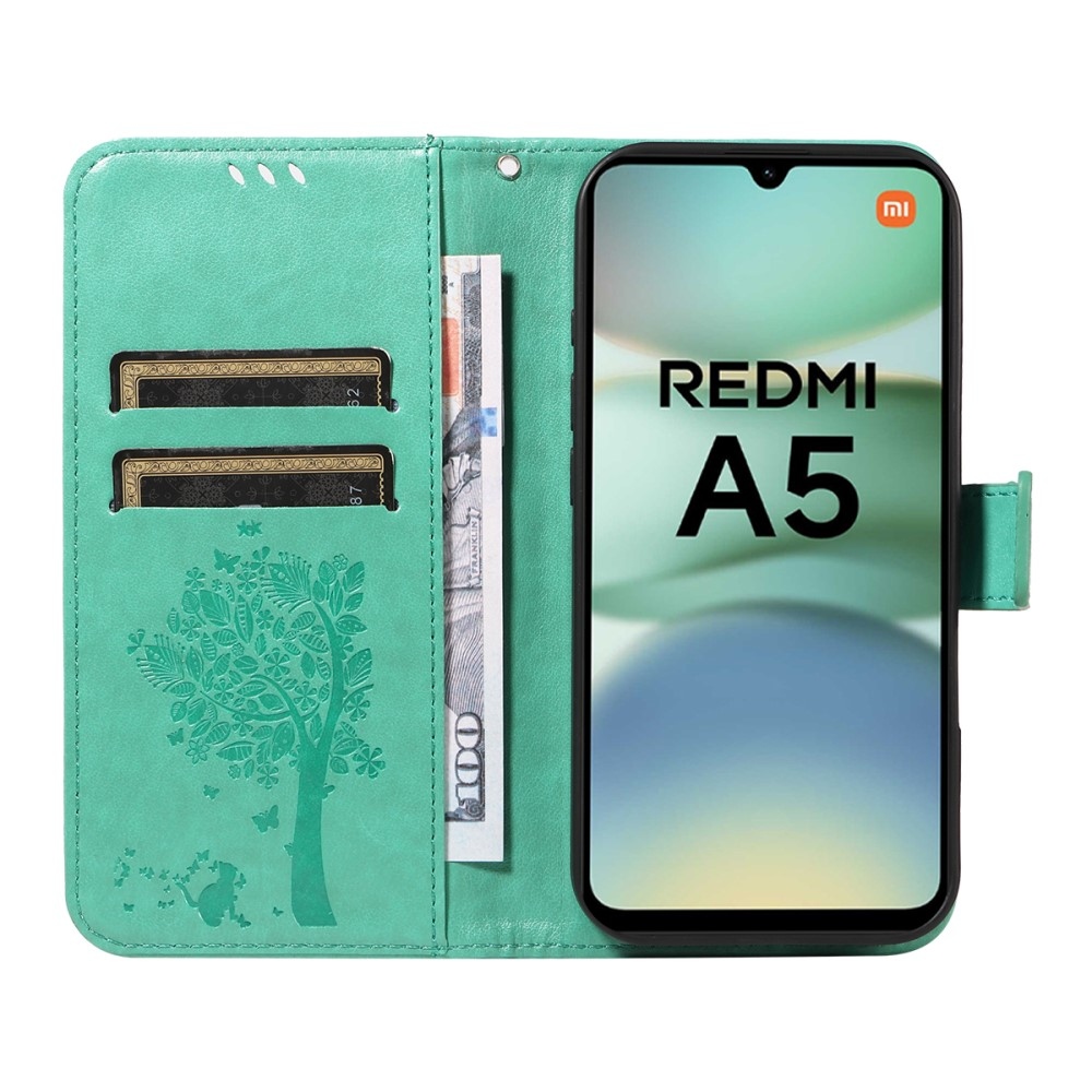 Trees knížkové pouzdro na Xiaomi Redmi A5 (171.7x77.8x8.3mm) - modrozelené