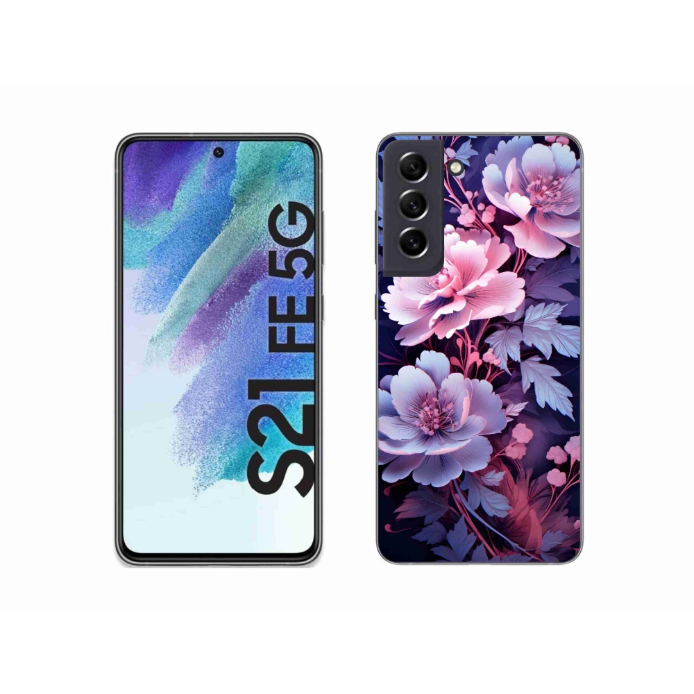 Gelový kryt mmCase na Samsung Galaxy S21 FE 5G - květiny 11