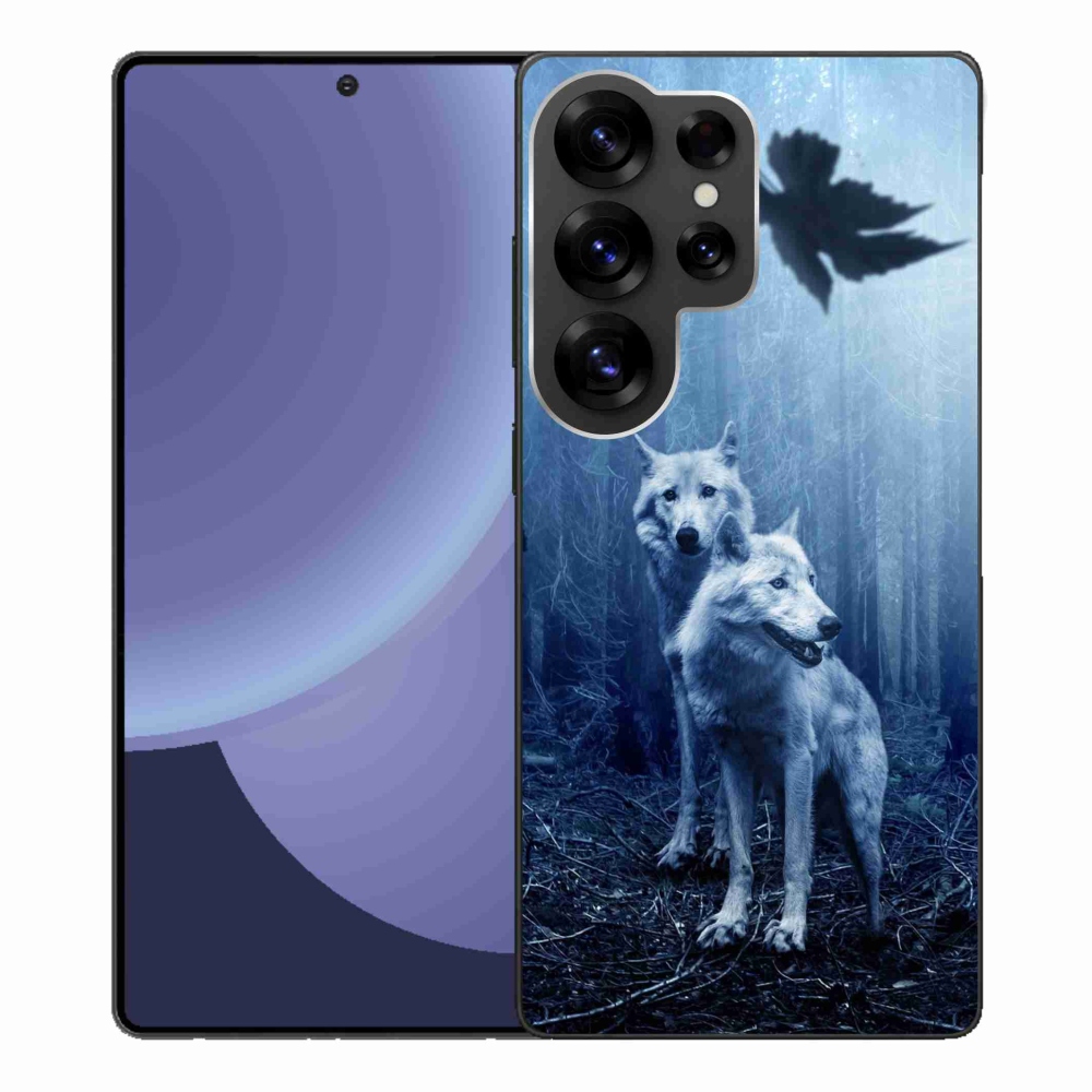 Gelový kryt mmCase na Samsung Galaxy S25 Ultra - vlci v lese