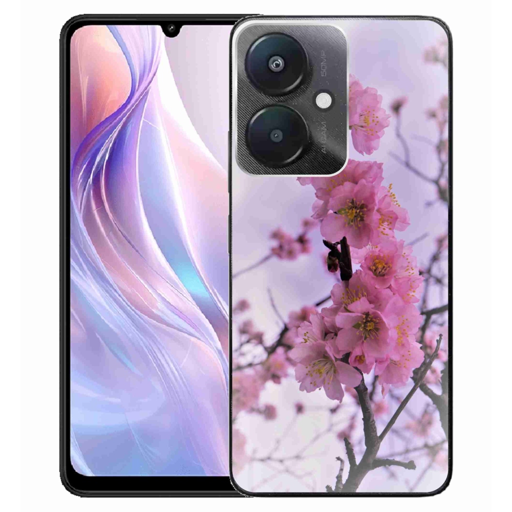 Gelový kryt mmCase na Xiaomi Redmi 13C 5G - květiny 7