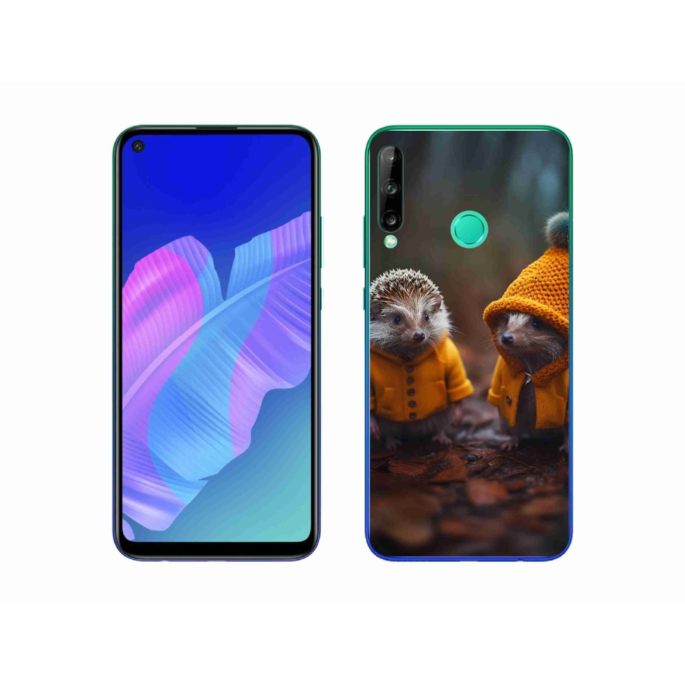 Gelový kryt mmCase na Huawei P40 Lite E - ježci