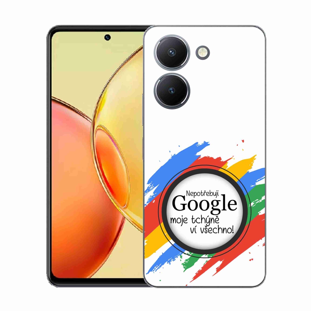 Gelový kryt mmCase na Vivo Y36 - tchýně ví všechno bílé pozadí