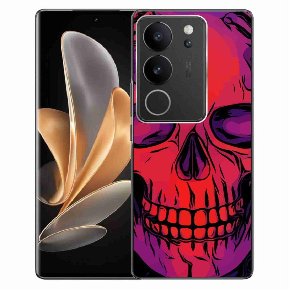Gelový obal mmCase na Vivo V29 5G - lebka