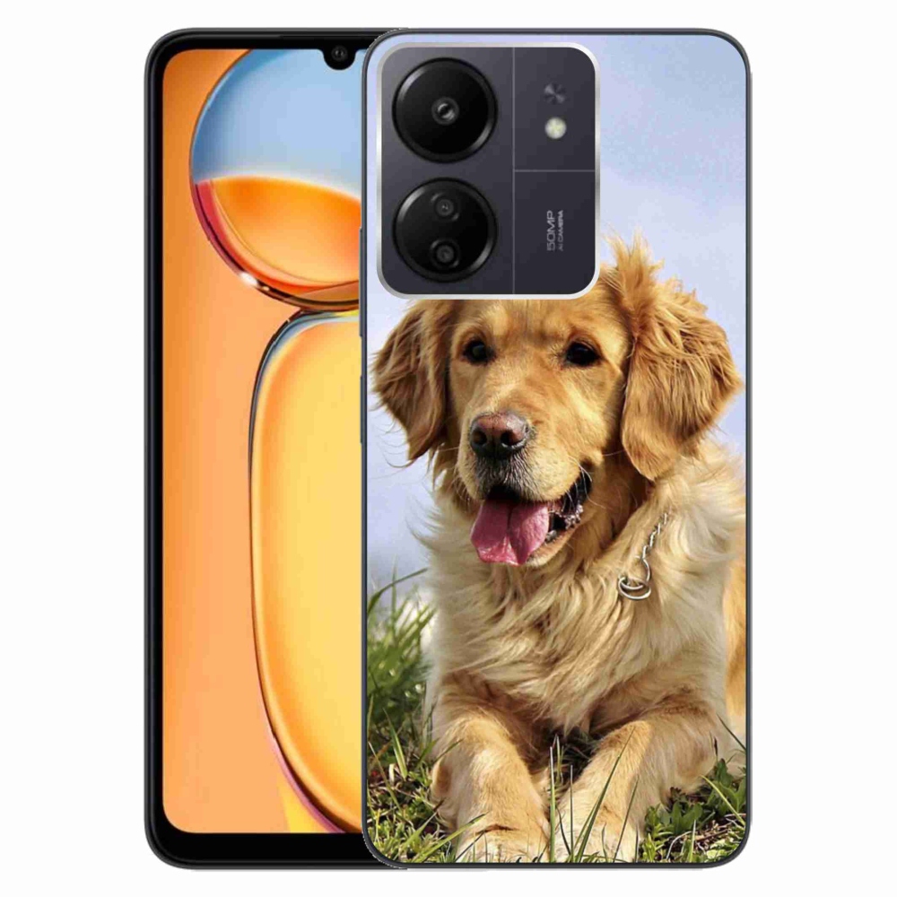 Gelový obal mmCase na Xiaomi Poco C65/Redmi 13C - zlatý retrívr