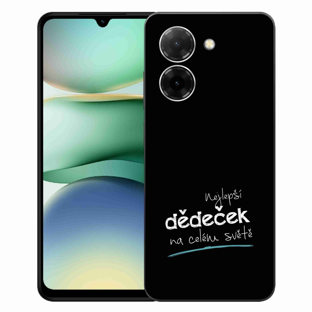 Gelový kryt mmCase na Xiaomi Redmi A5 (173.45x79.35x8.45mm) - nejlepší dědeček 3 černé pozadí