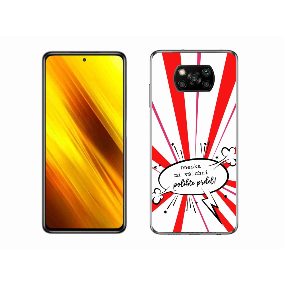 Gelový kryt mmCase na Xiaomi Poco X3 Pro - vtipný text 15 bílé pozadí