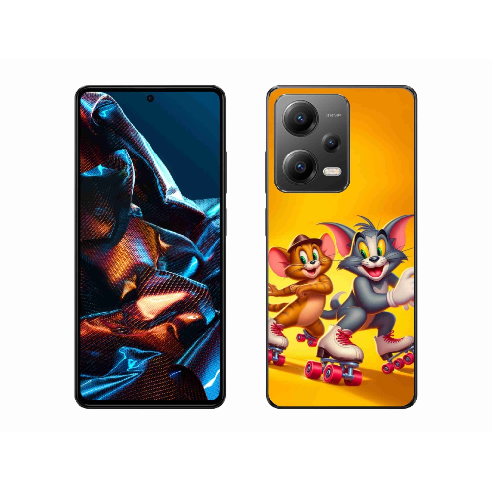 Gelový kryt mmCase na Xiaomi Redmi Note 12 Pro 5G - tom a jerry