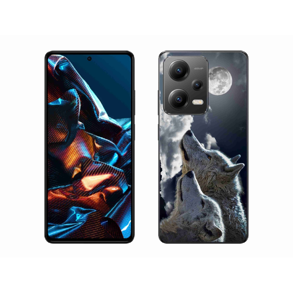 Gelový kryt mmCase na mobil Xiaomi Redmi Note 12 Pro 5G - vlci