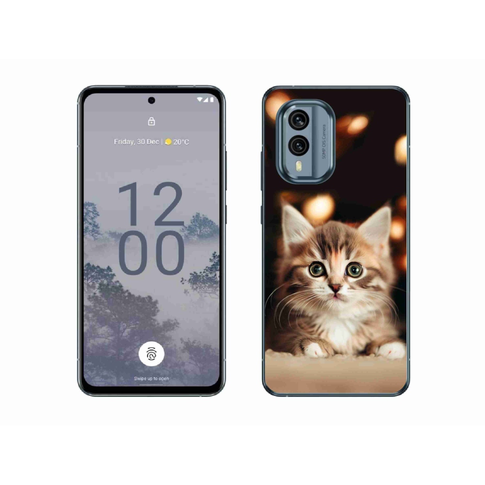 Gelový kryt mmCase na Nokia X30 5G - roztomilé kotě 2