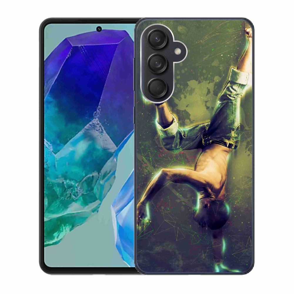 Gelový kryt mmCase na Samsung Galaxy M55 5G - breakdance