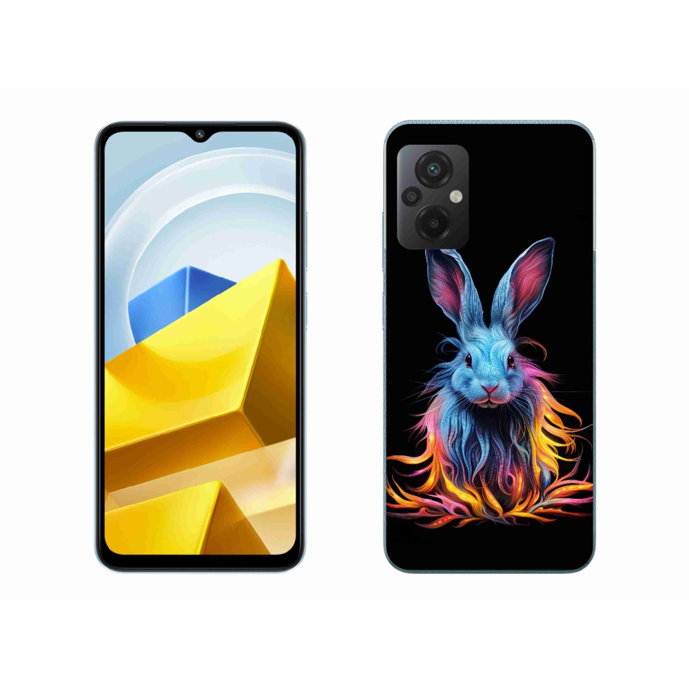 Gelový kryt mmCase na Xiaomi Poco M5 4G - abstraktní zajíc