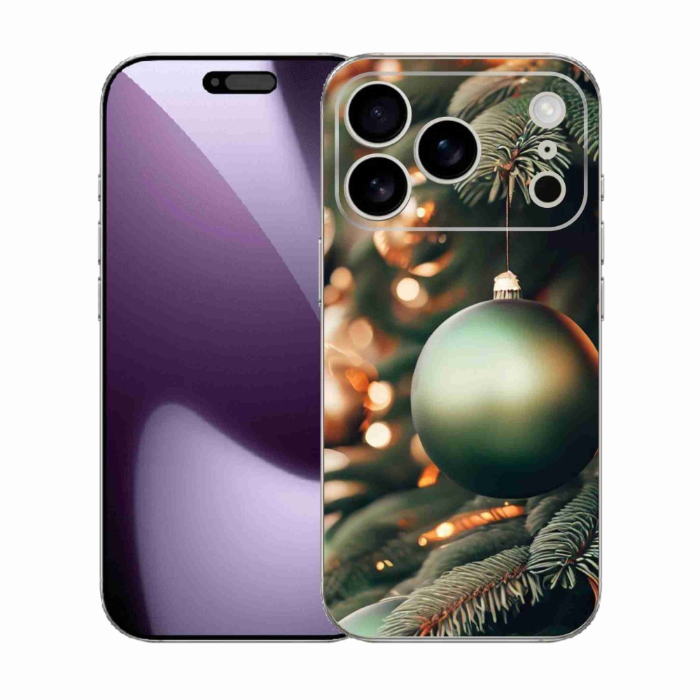 Gelový kryt mmCase na iPhone 17 Pro - vánoční ozdoby 1