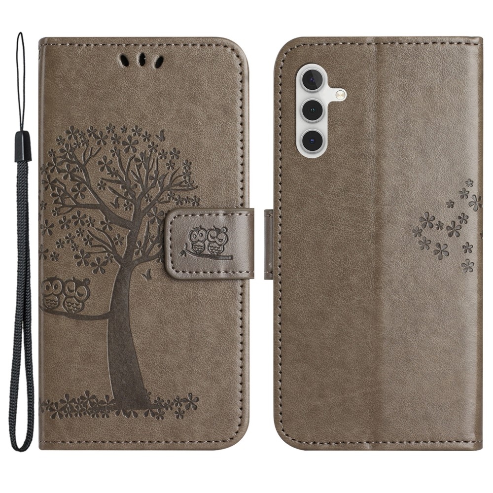 Tree knížkové pouzdro na Samsung Galaxy S23 FE - šedé