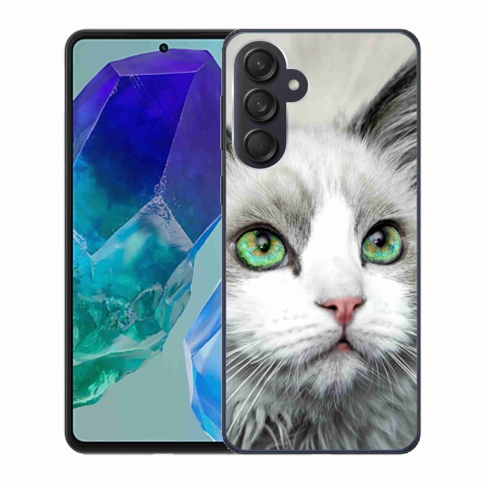 Gelový kryt mmCase na Samsung Galaxy M55 5G - kočičí pohled