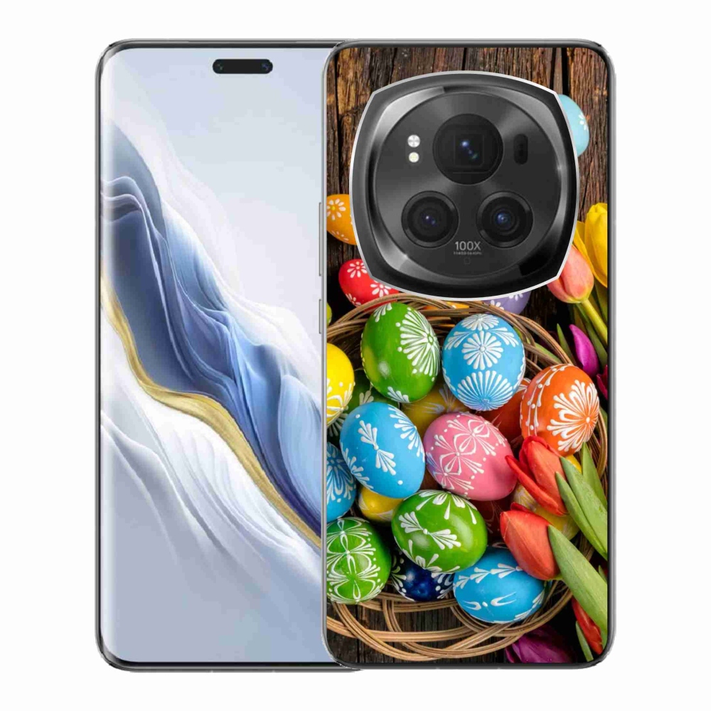 Gelový kryt mmCase na Honor Magic 6 Pro 5G - velikonoční vajíčka