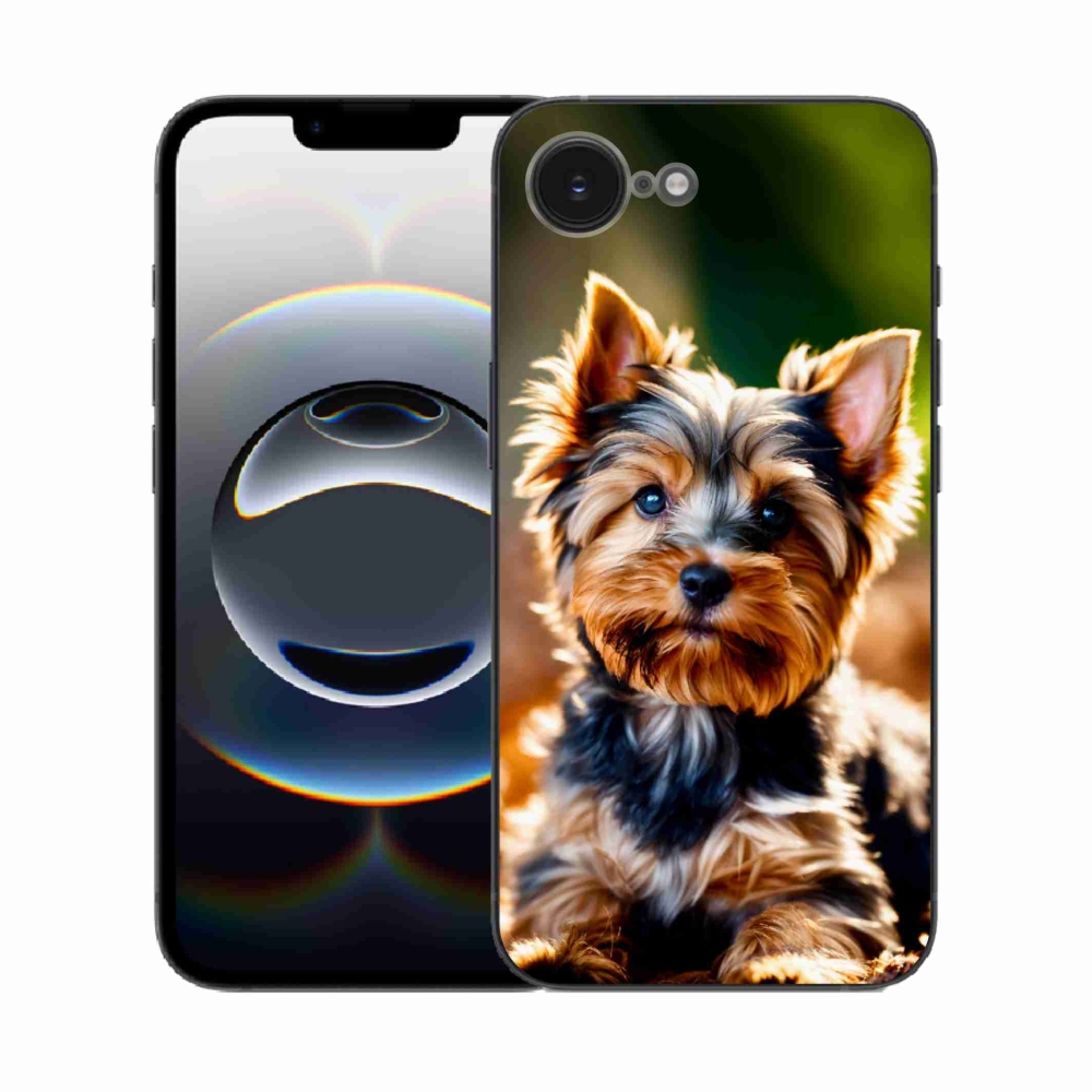 Gelový kryt mmCase na iPhone 16e - jorkšír 10