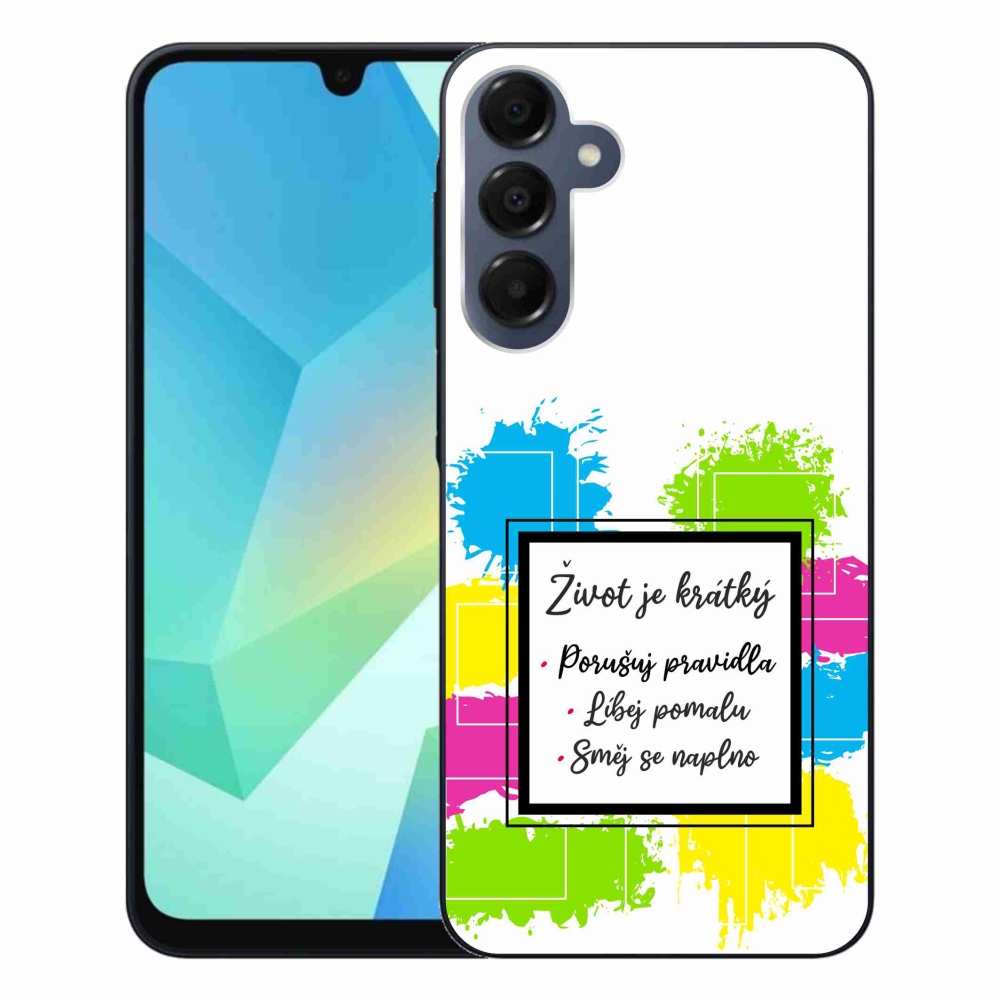 Gelový kryt mmCase na Samsung Galaxy A16 4G/5G - citát 5 bílé pozadí