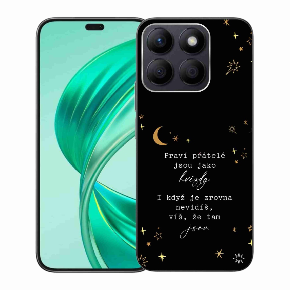 Gelový kryt mmCase na Honor X8b - citát 6 černé pozadí