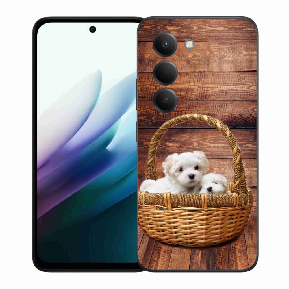 Gelový kryt mmCase na Xiaomi Redmi 15 4G/5G (171mm) - štěňátka