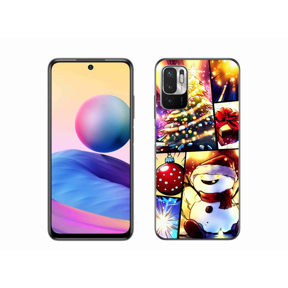 Gelový kryt mmCase na Xiaomi Redmi Note 10 5G - vánoční motivy 1