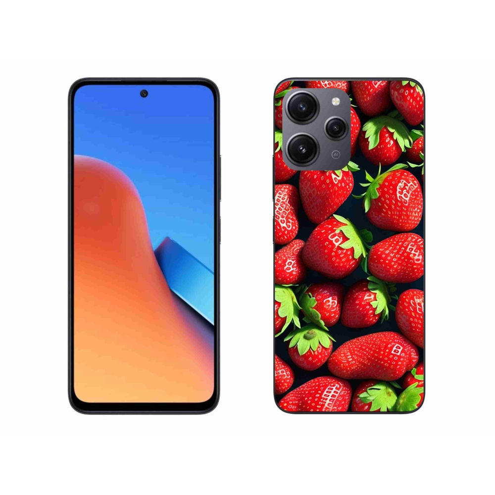 Gelový kryt mmCase na Xiaomi Redmi 12 - jahody