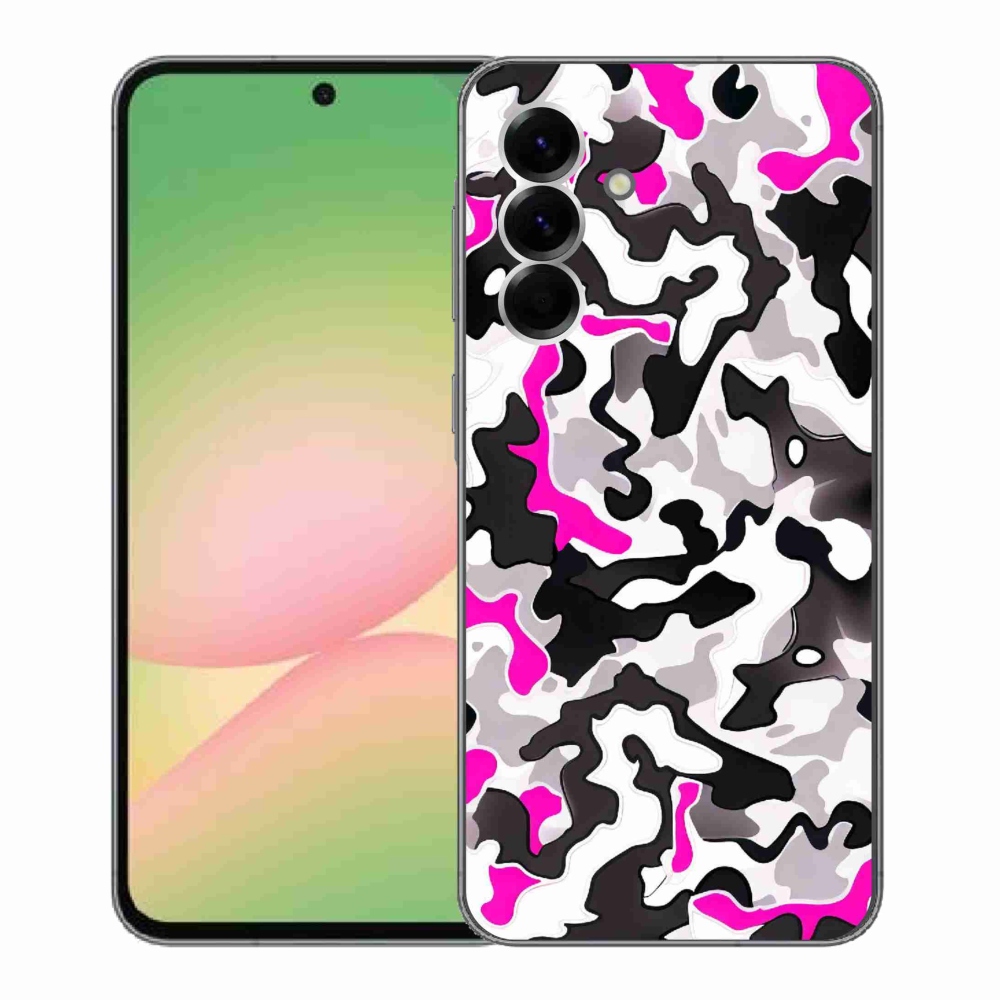 Gelový kryt mmCase na Samsung Galaxy A56 5G - maskáčový vzor 5