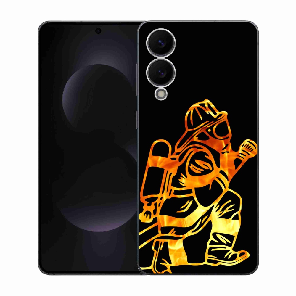 Gelový kryt mmCase na Samsung Galaxy S25 Edge - hasič 1