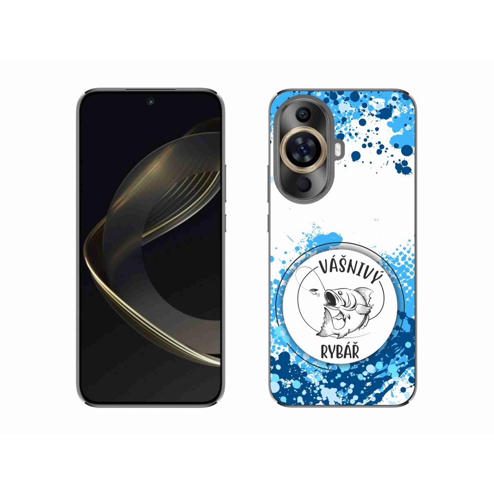 Gelový kryt mmCase na Huawei Nova 11 - vášnivý rybář bílé pozadí