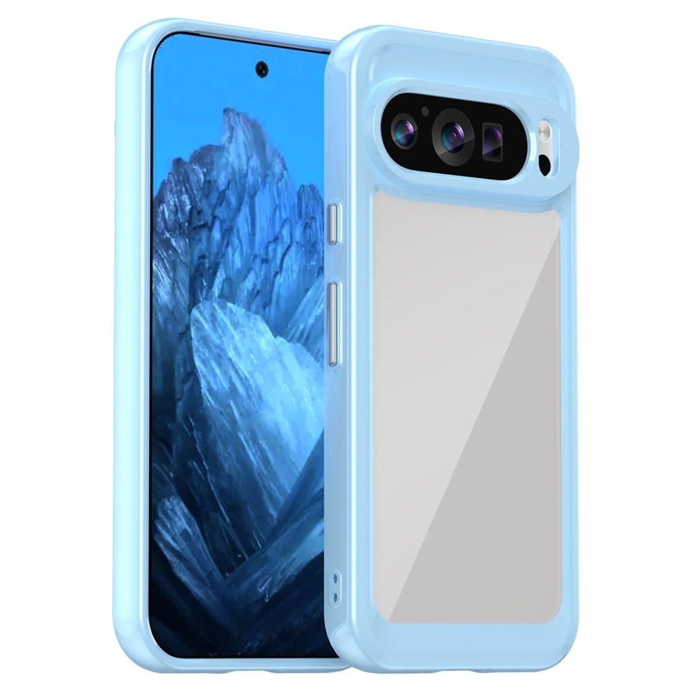 Gelový obal s pevnými zády na Google Pixel 9/9 Pro - modrý