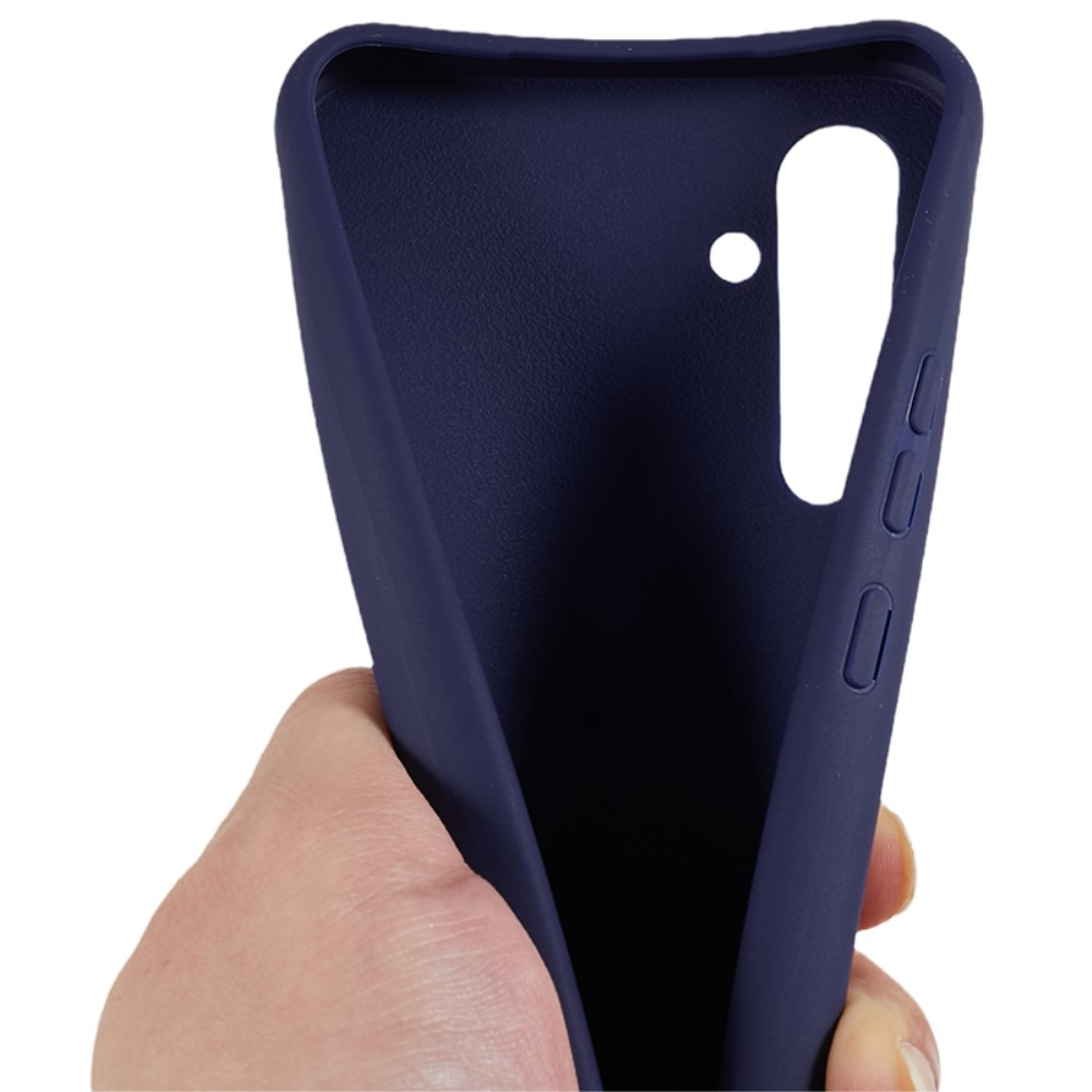 Lany gelový obal se šňůrkou na Samsung Galaxy S25+ - tmavěmodrý