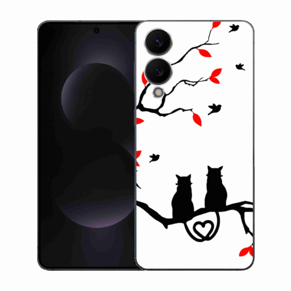 Gelový kryt mmCase na Samsung Galaxy S25 Edge - kočičí láska