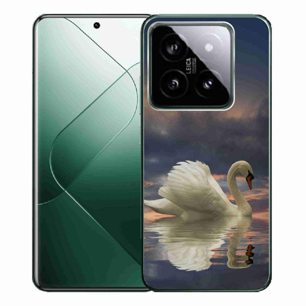 Gelový kryt mmCase na Xiaomi 14 Pro - labuť